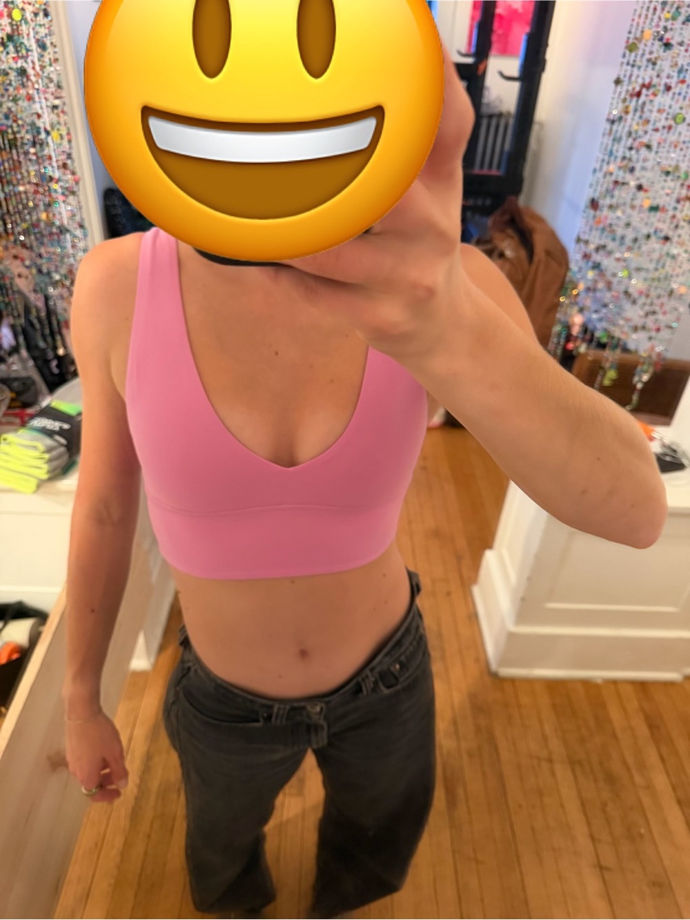 Lululemon Align Pink V-Neck Sports Bra A/B